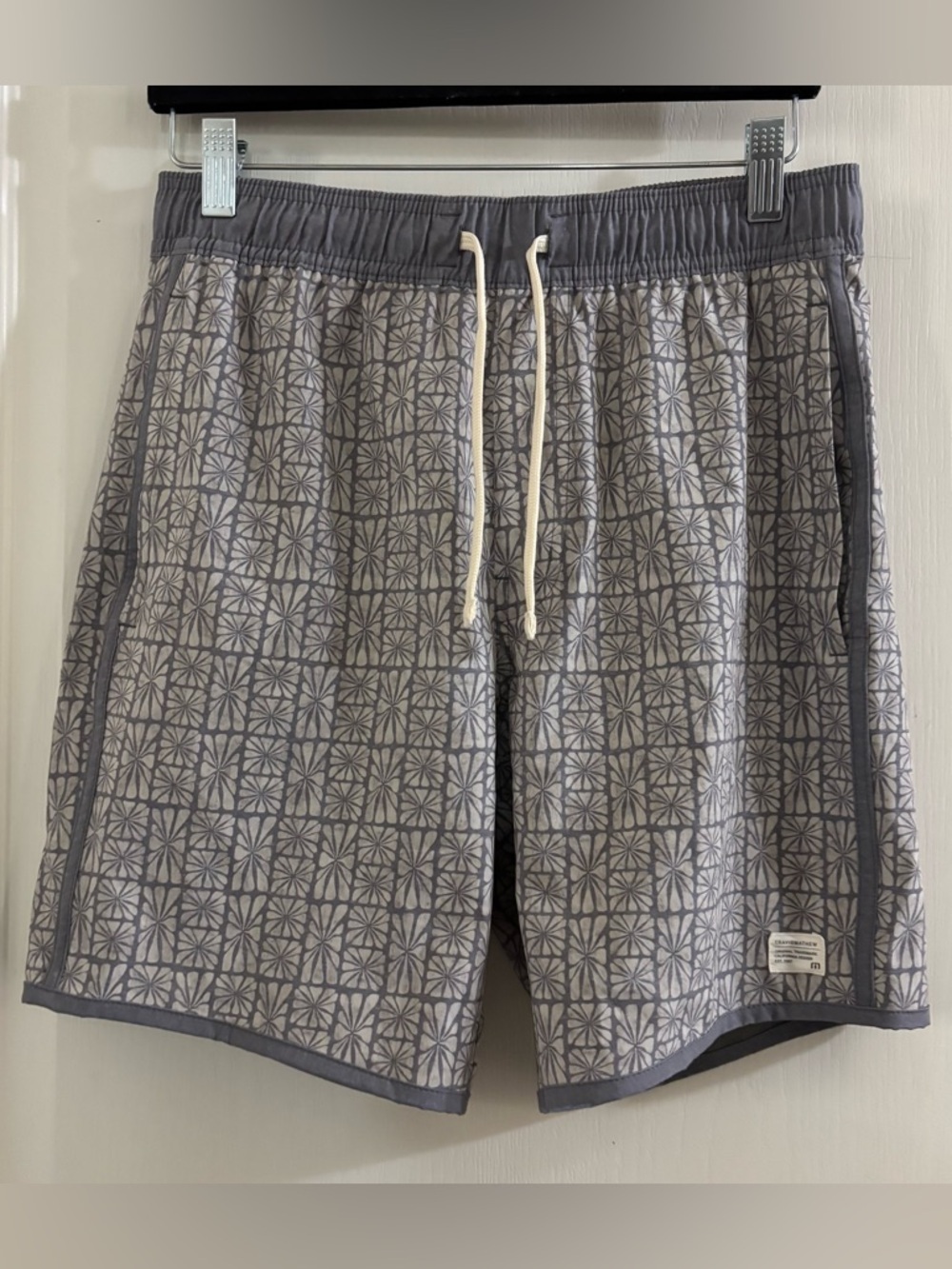 Travis Mathew Gray Floral Tile Shorts